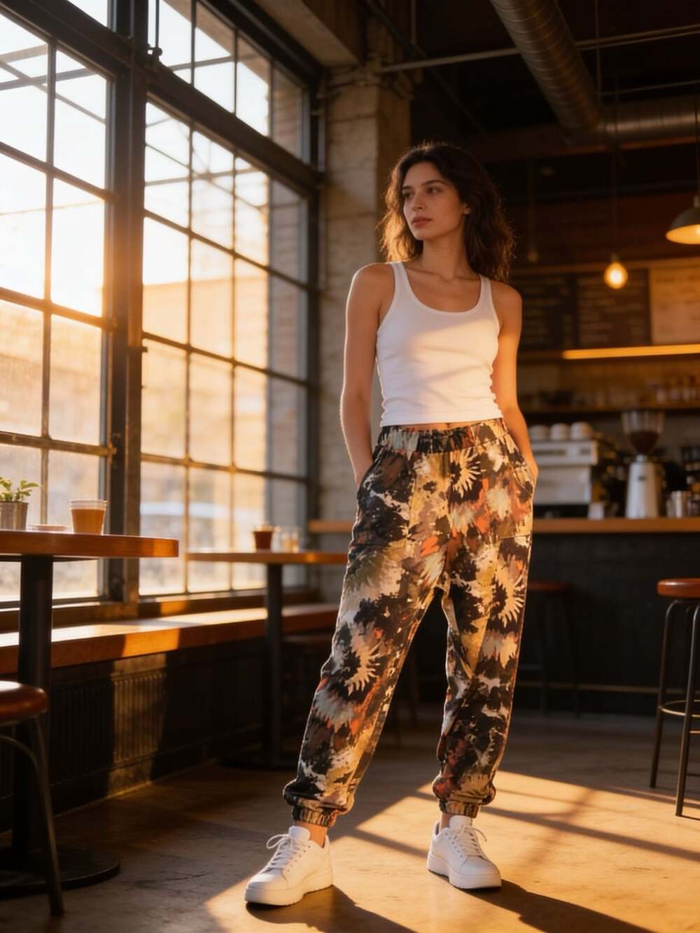 EST 1946 Multi-Color Tie Dye Pull-On Jogger Pants with Pockets Size L